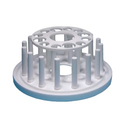 United Scientific™ Plastic Test Tube Rack, Round, 12-Tube